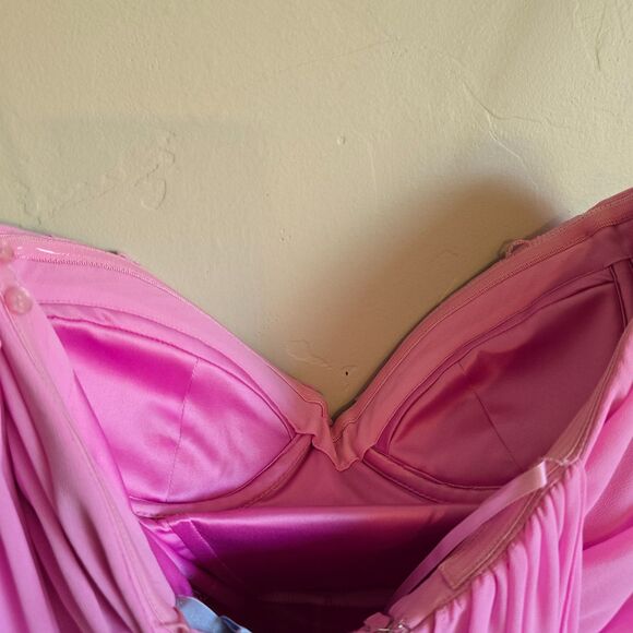 Antonio Melani x Breast Cancer Awareness Pink Stacy Chiffon Dress NWT Size 4 - Picture 8 of 13